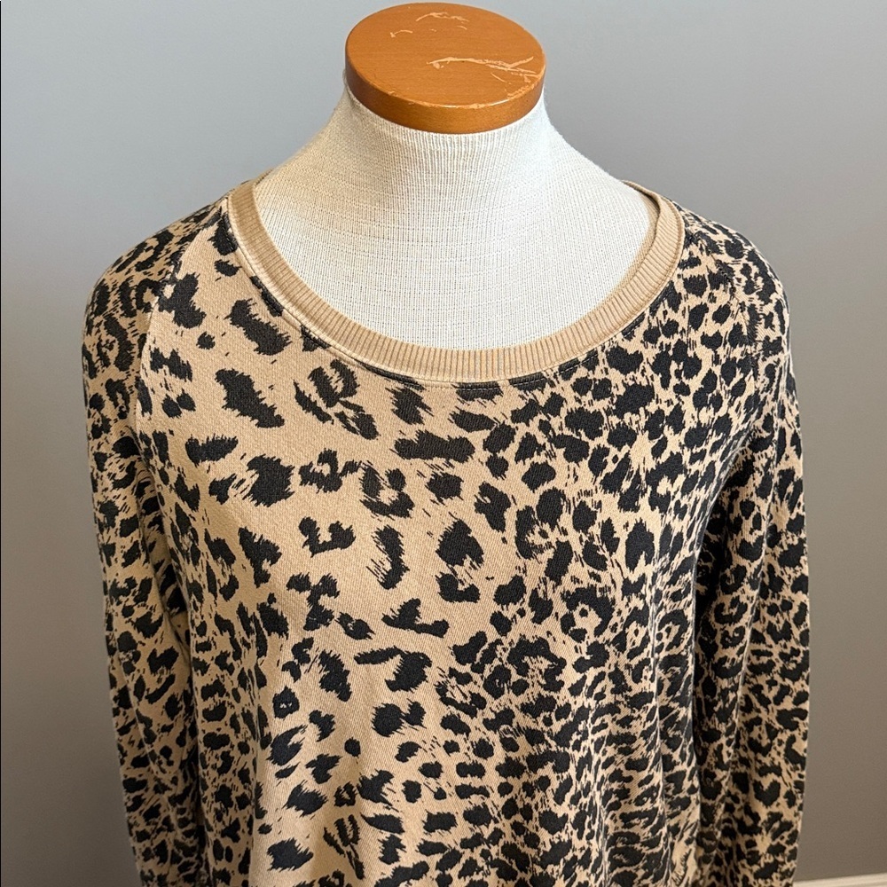 Current Elliott - Leopard Print Split Back Long S… - image 3